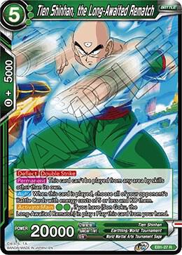 Tien Shinhan, the Long-Awaited Rematch EB1-27 card from Battle Evolution Booster