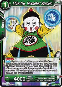 Chiaotzu, Unwanted Reunion EB1-28 card from Battle Evolution Booster