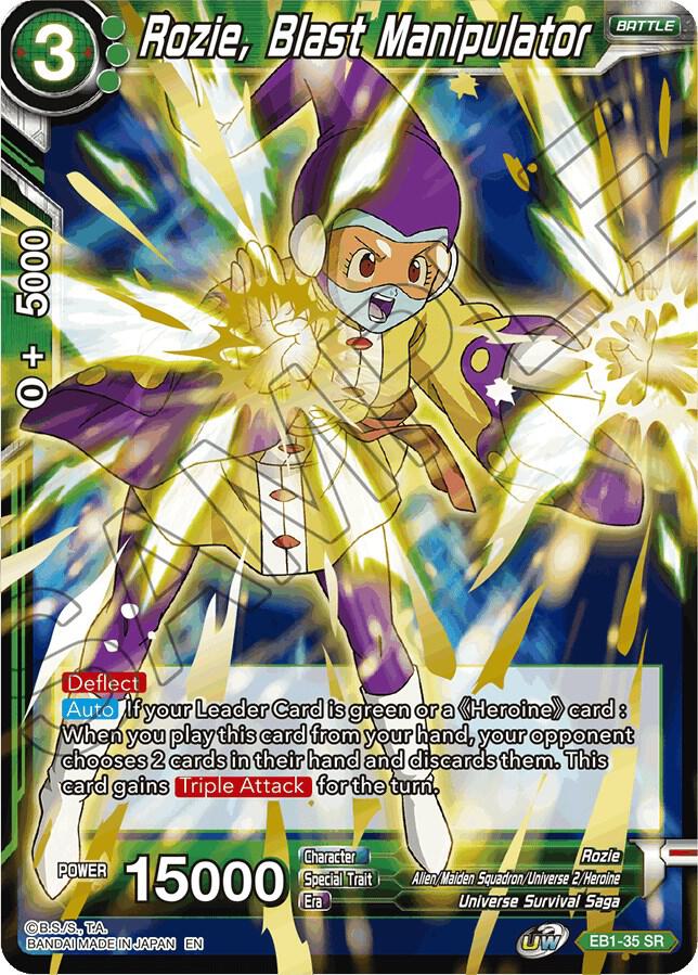 Rozie, Blast Manipulator EB1-35 card from Battle Evolution Booster
