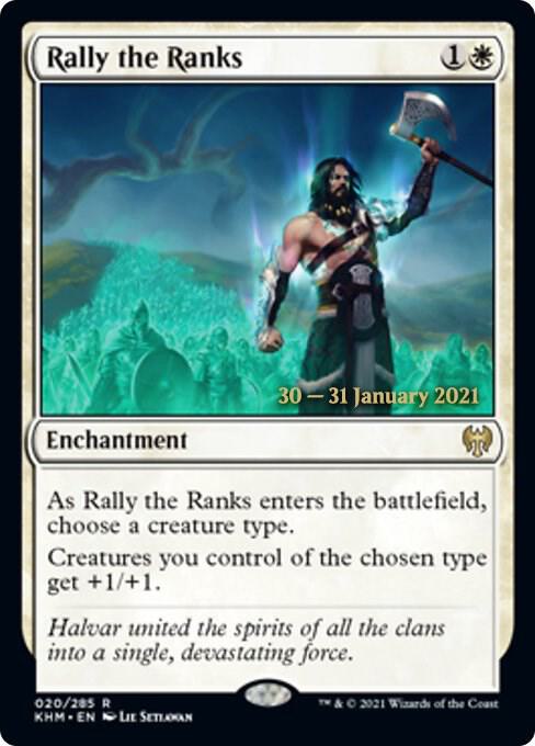 Rally the Ranks 20 card from Prerelease Cards