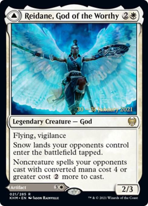 Reidane, God of the Worthy 21 card from Prerelease Cards