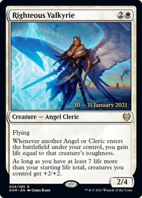 Righteous Valkyrie 24 card from Prerelease Cards