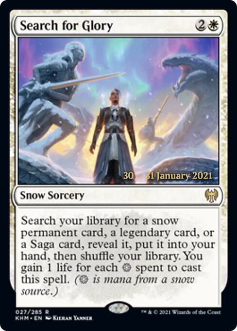 Search for Glory 27 card from Prerelease Cards