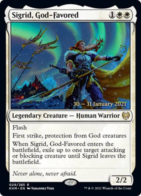 Sigrid, God-Favored 29 card from Prerelease Cards