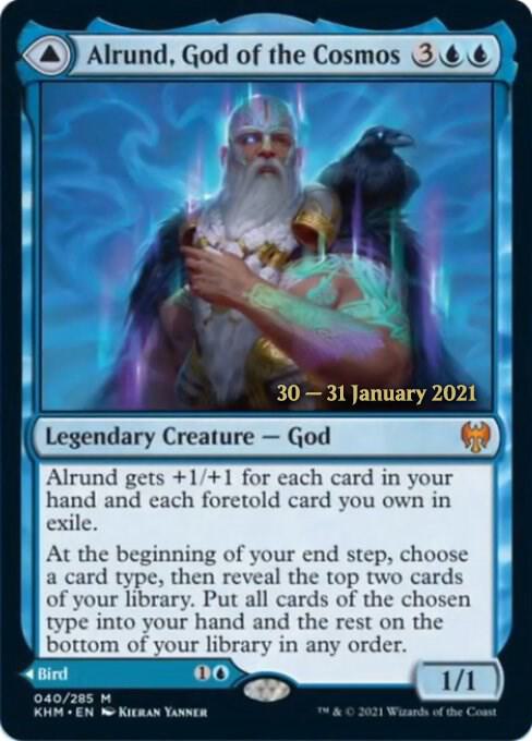 Alrund, God of the Cosmos 40 card from Prerelease Cards