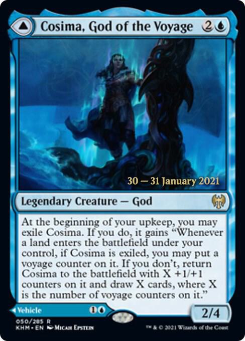 Cosima, God of the Voyage 50 card from Prerelease Cards