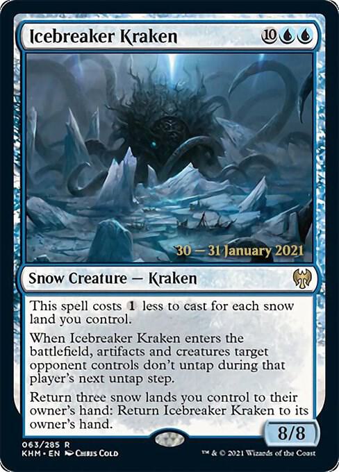 Icebreaker Kraken 63 card from Prerelease Cards