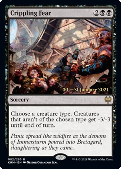 Crippling Fear 82 card from Prerelease Cards