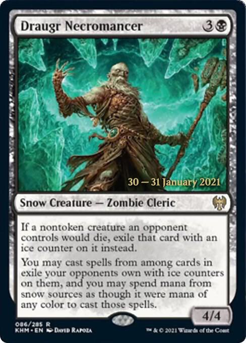 Draugr Necromancer 86 card from Prerelease Cards