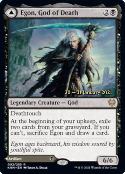Egon, God of Death 92 card from Prerelease Cards