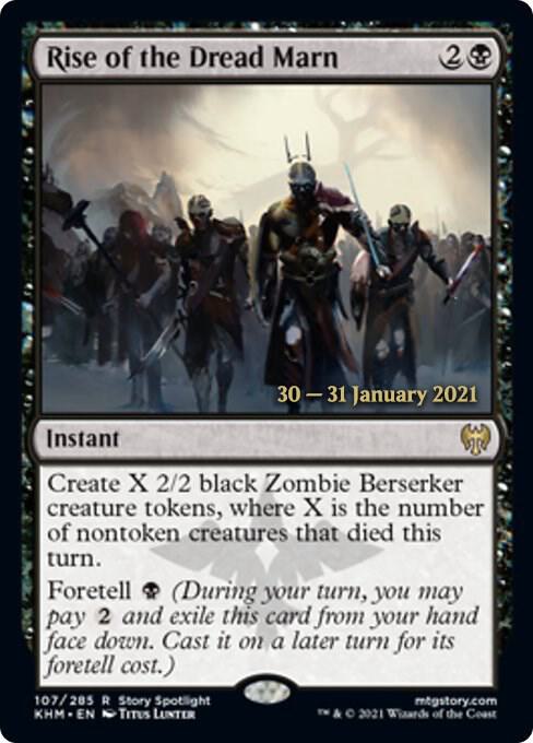Rise of the Dread Marn 107 card from Prerelease Cards