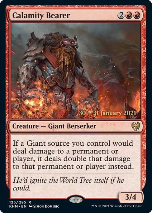 Calamity Bearer 125 card from Prerelease Cards