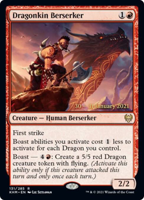 Dragonkin Berserker 131 card from Prerelease Cards