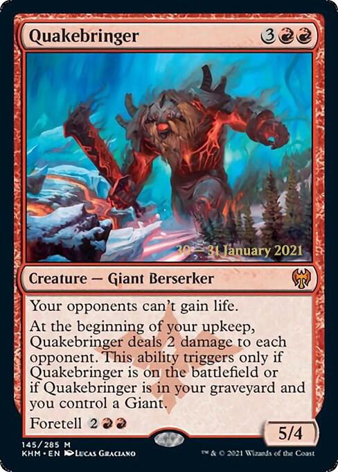 Quakebringer 145 card from Prerelease Cards