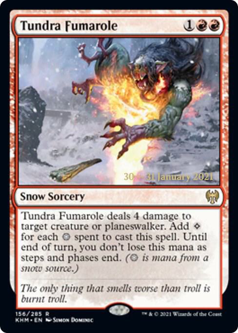 Tundra Fumarole 156 card from Prerelease Cards
