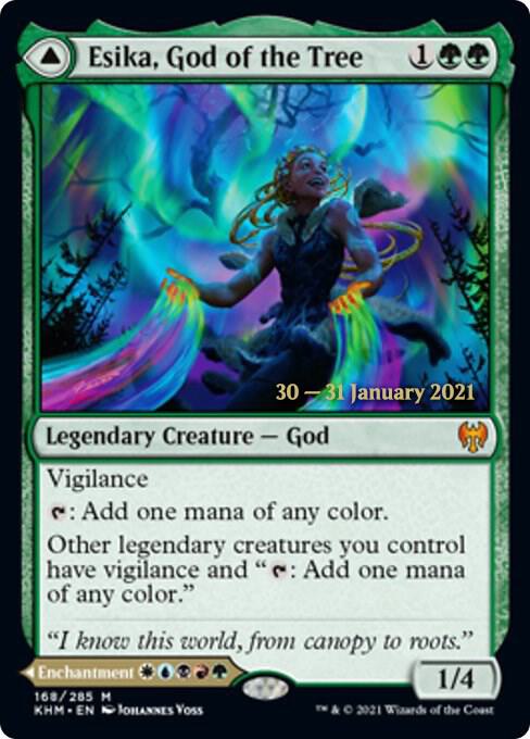 Esika, God of the Tree 168 card from Prerelease Cards