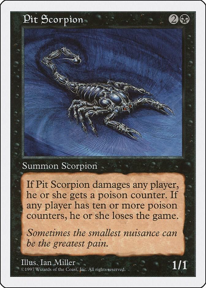 Pit Scorpion card from Fifth Edition