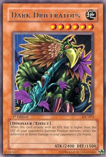 Dark Driceratops IOC-073 card from Invasion of Chaos