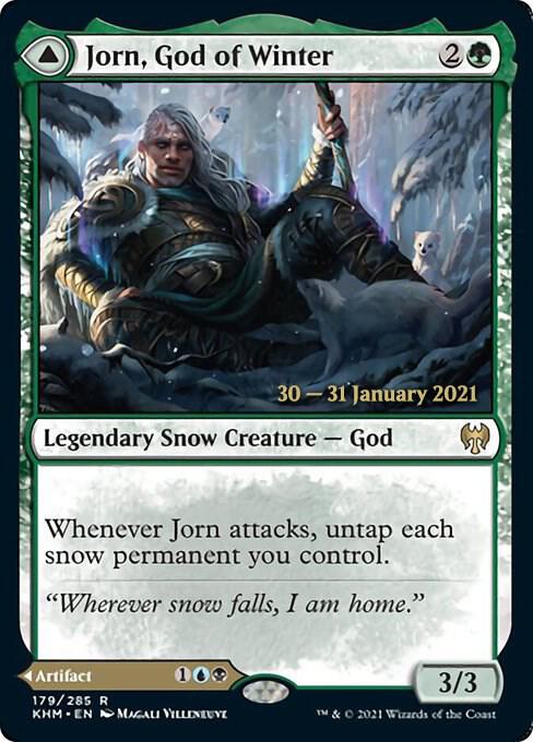 Jorn, God of Winter 179 card from Prerelease Cards