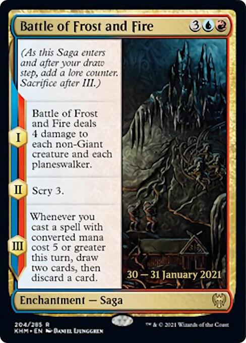 Battle of Frost and Fire 204 card from Prerelease Cards
