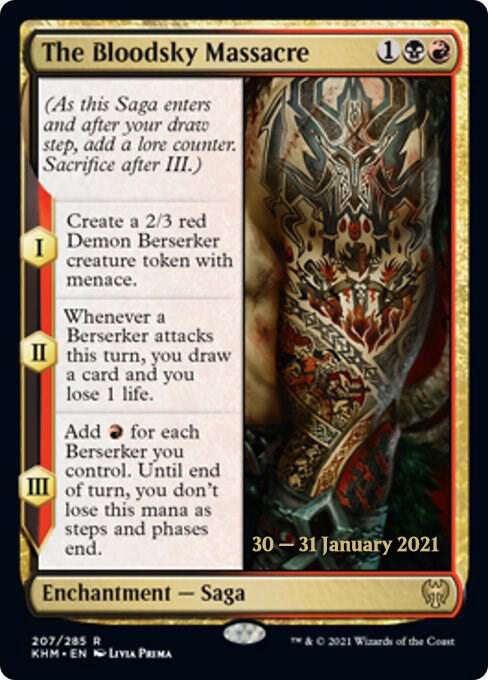 The Bloodsky Massacre 207 card from Prerelease Cards