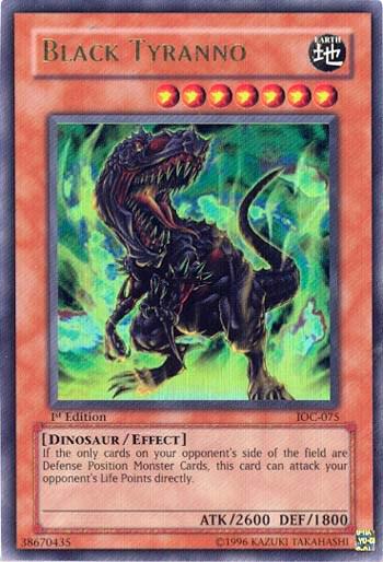 Black Tyranno IOC-075 card from Invasion of Chaos