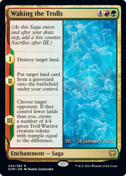 Waking the Trolls 234 card from Prerelease Cards