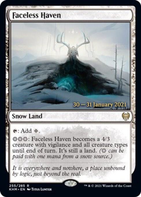 Faceless Haven 255 card from Prerelease Cards
