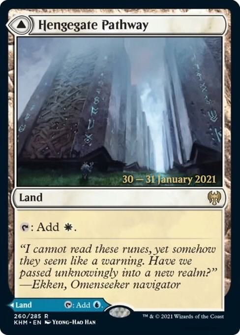 Hengegate Pathway 260 card from Prerelease Cards