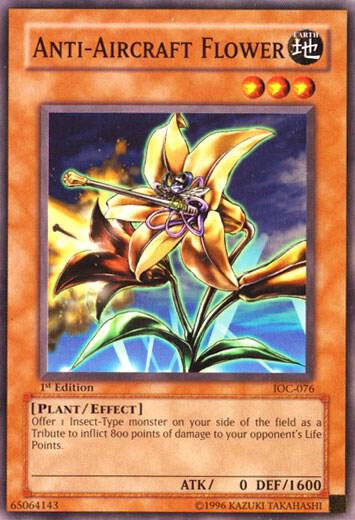 Anti-Aircraft Flower IOC-076 card from Invasion of Chaos