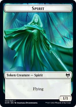 Spirit Token 4 card from Kaldheim