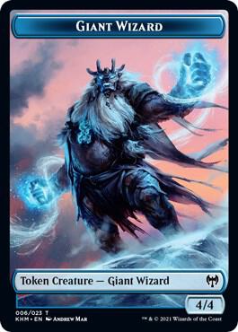 Giant Wizard Token 6 card from Kaldheim