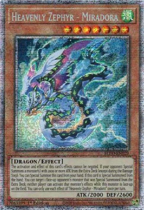 Heavenly Zephyr - Miradora (Starlight Rare) BLVO-EN029 card from Blazing Vortex