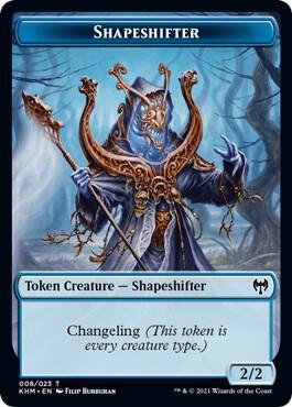 Shapeshifter Token 8 card from Kaldheim