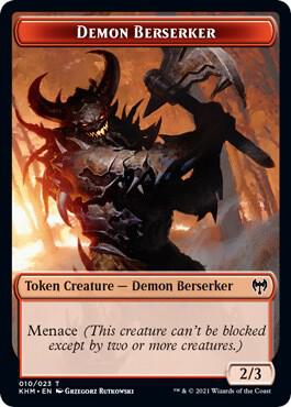 Demon Berserker Token 10 card from Kaldheim