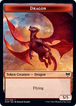 Dragon Token 11 card from Kaldheim
