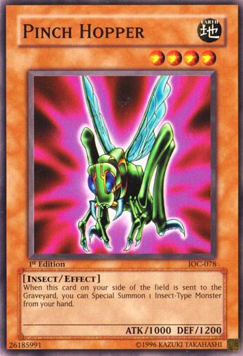Pinch Hopper IOC-078 card from Invasion of Chaos