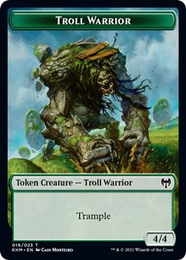Troll Warrior Token 16 card from Kaldheim