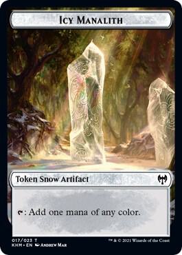 Icy Manalith Token 17 card from Kaldheim