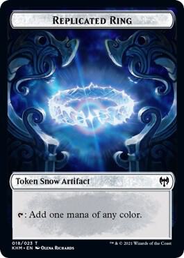 Replicated Ring Token 18 card from Kaldheim