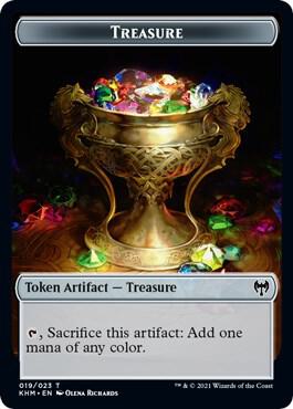 Treasure Token 19 card from Kaldheim