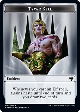 Emblem - Tyvar Kell 22 card from Kaldheim