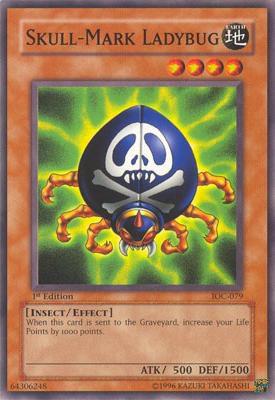 Skull-Mark Ladybug IOC-079 card from Invasion of Chaos