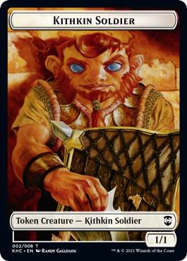 Kithkin Soldier // Pegasus Double-Sided Token 2 // 3 card from Commander: Kaldheim
