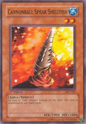 Cannonball Spear Shellfish IOC-085 card from Invasion of Chaos