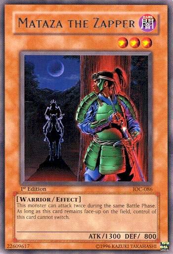 Mataza the Zapper IOC-086 card from Invasion of Chaos