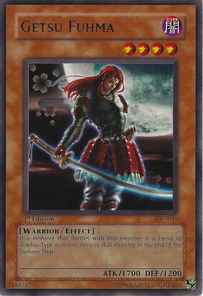 Getsu Fuhma IOC-089 card from Invasion of Chaos