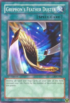 Gryphon's Feather Duster IOC-091 card from Invasion of Chaos