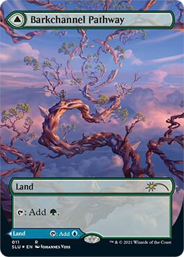 Barkchannel Pathway (Borderless) 11 card from Secret Lair Series