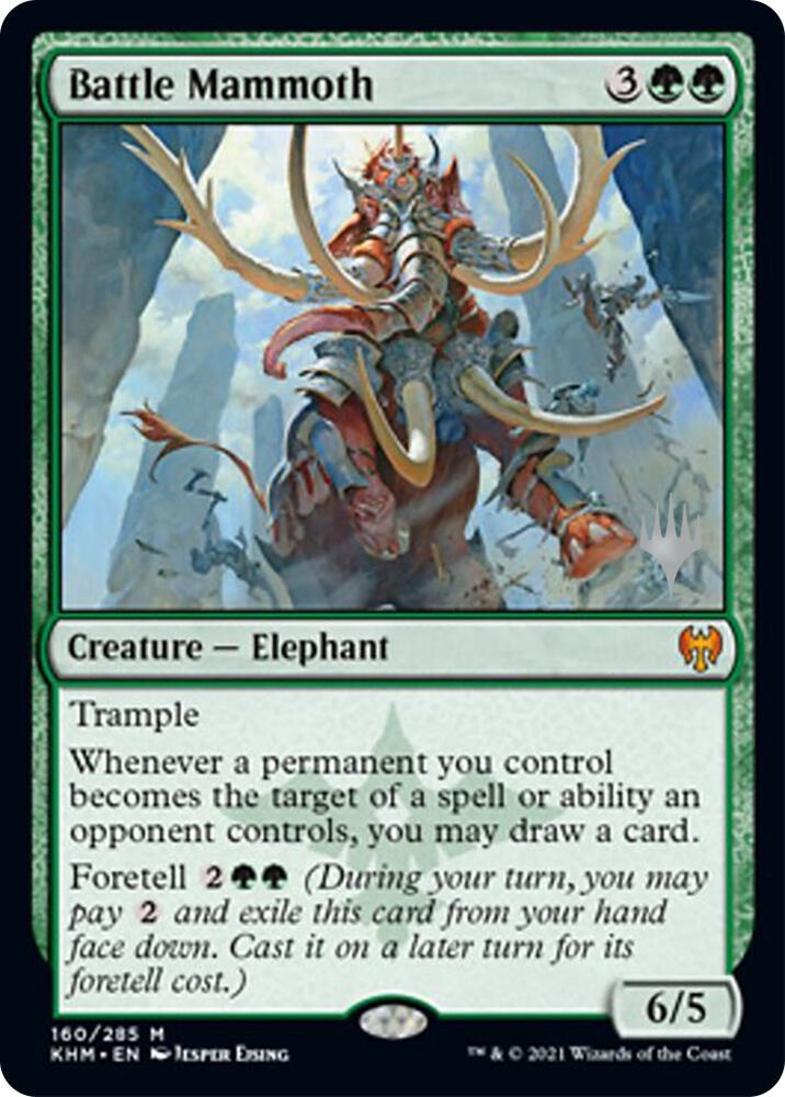 Battle Mammoth 160 card from Promo Pack: Kaldheim